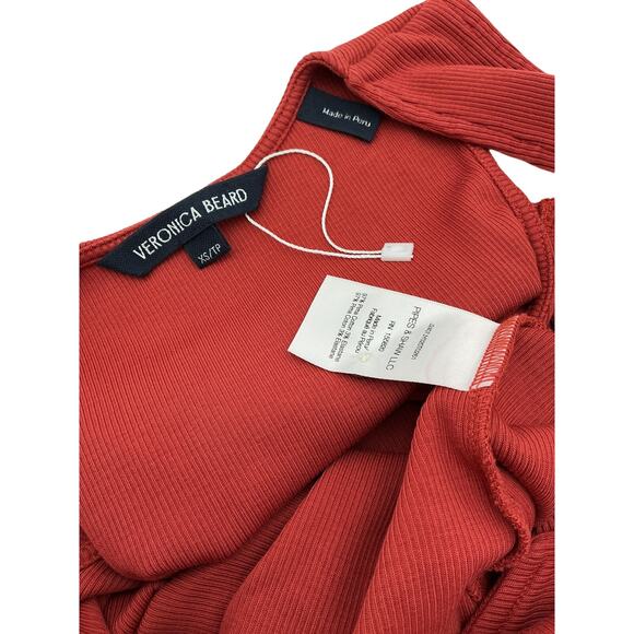 Veronica Beard 'Hoorne' Red Cotton Tank Size XS - Picture 4 of 4